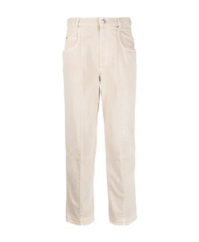 Isabel Marant High-waisted Straight Jeans In Beige