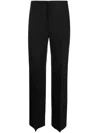 Isabel Marant Trousers With Belt Loops And Satin Trim In Black