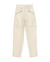 Isabel Marant Catarina High Waist Trousers In Nude