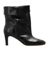 Isabel Marant Eldra Leather Ankle Boots In Black