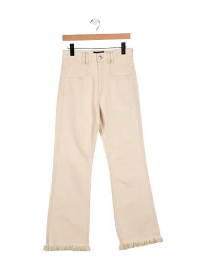 Pre-owned Isabel Marant High-rise Flared Jeans In Neutral