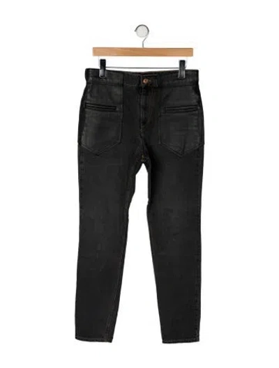 Pre-owned Isabel Marant High-rise Skinny Leg Jeans In Gray