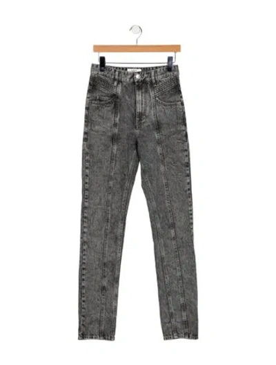 Pre-owned Isabel Marant High-rise Skinny Leg Jeans In Gray