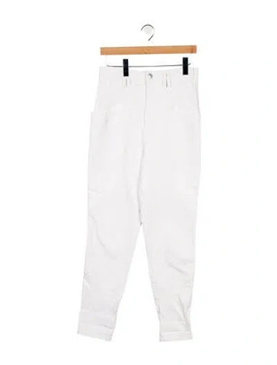 Pre-owned Isabel Marant High-rise Skinny Leg Jeans In White