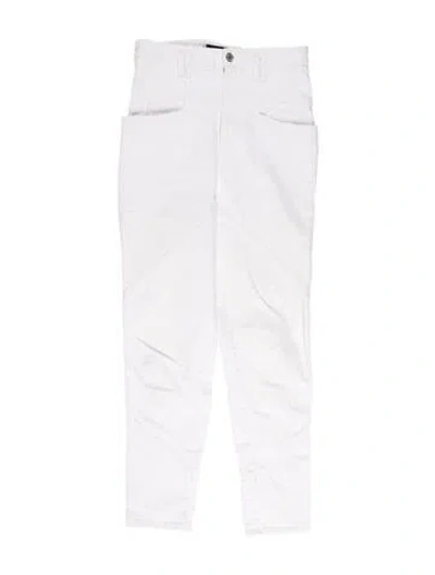 Pre-owned Isabel Marant High-rise Skinny Leg Jeans In White