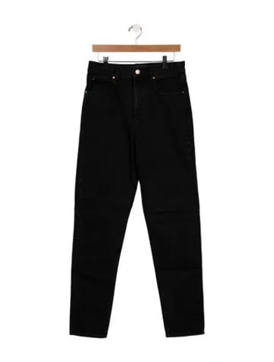 Pre-owned Isabel Marant High-rise Straight Leg Jeans In Black
