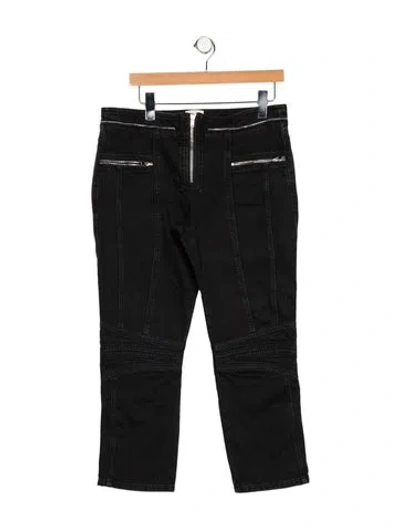 Pre-owned Isabel Marant High-rise Straight Leg Jeans In Black
