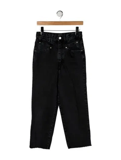 Pre-owned Isabel Marant High-rise Straight Leg Jeans In Black