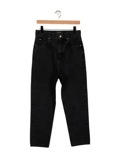 Pre-owned Isabel Marant High-rise Straight Leg Jeans In Black