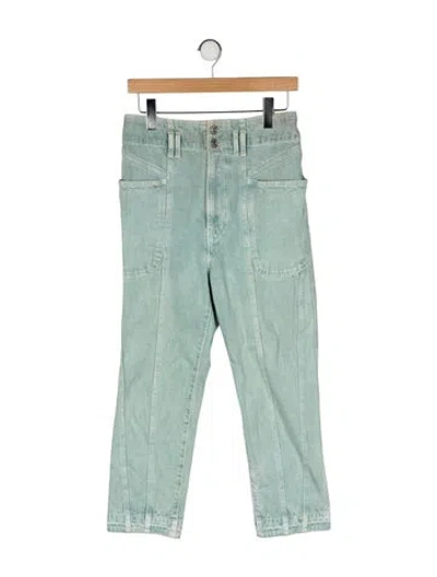 Pre-owned Isabel Marant High-rise Straight Leg Jeans In Blue