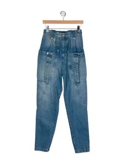 Pre-owned Isabel Marant High-rise Straight Leg Jeans In Blue