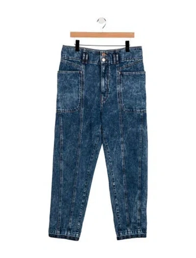 Pre-owned Isabel Marant High-rise Straight Leg Jeans In Blue