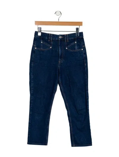 Pre-owned Isabel Marant High-rise Straight Leg Jeans In Blue