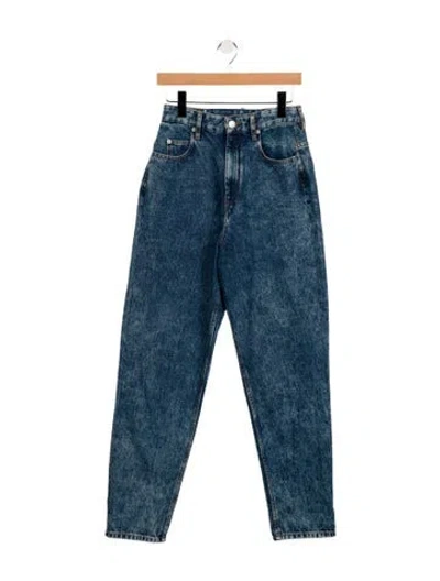 Pre-owned Isabel Marant High-rise Straight Leg Jeans In Blue
