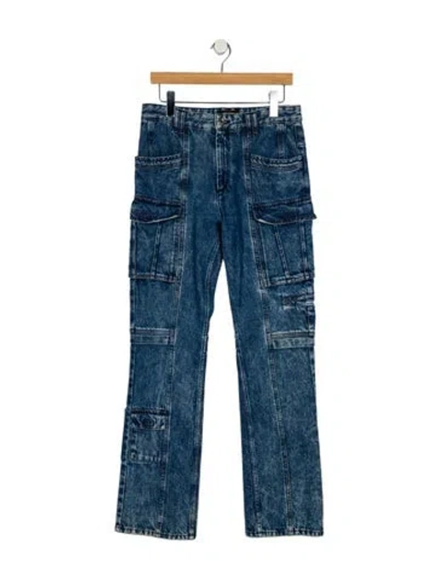 Pre-owned Isabel Marant High-rise Straight Leg Jeans In Blue