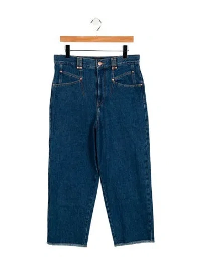 Pre-owned Isabel Marant High-rise Straight Leg Jeans In Blue