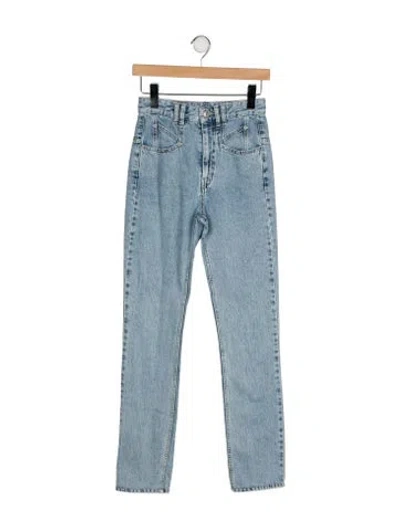 Pre-owned Isabel Marant High-rise Straight Leg Jeans In Blue