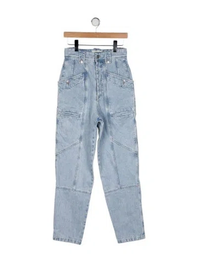 Pre-owned Isabel Marant High-rise Straight Leg Jeans In Blue
