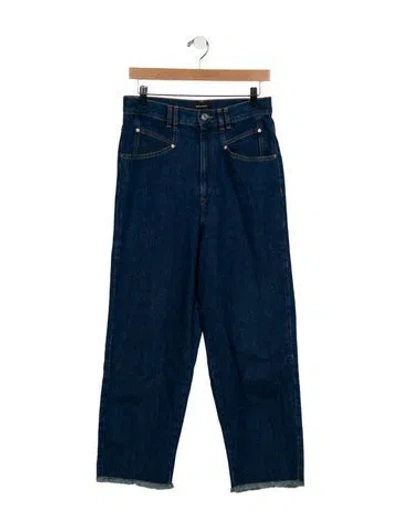 Pre-owned Isabel Marant High-rise Straight Leg Jeans In Blue