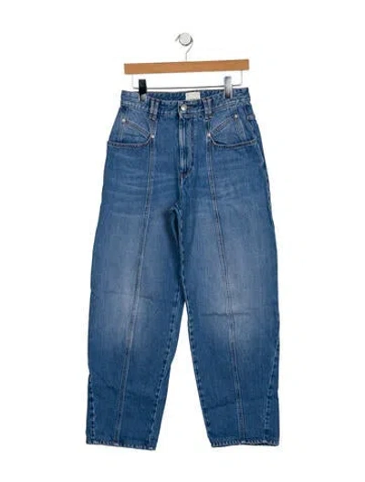 Pre-owned Isabel Marant High-rise Straight Leg Jeans In Blue