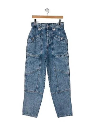 Pre-owned Isabel Marant High-rise Straight Leg Jeans In Blue