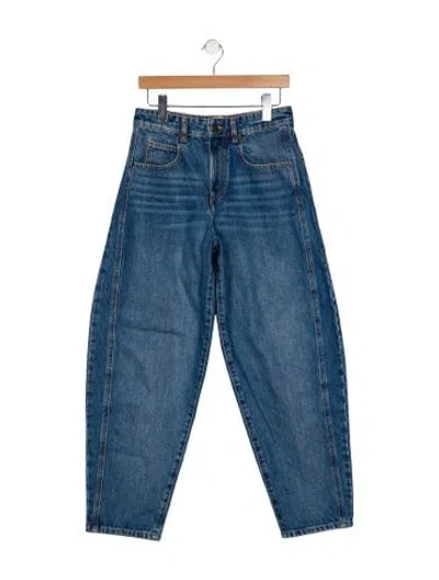 Pre-owned Isabel Marant High-rise Straight Leg Jeans In Blue
