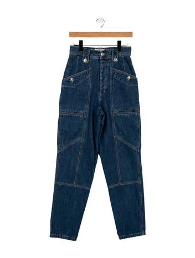 Pre-owned Isabel Marant High-rise Straight Leg Jeans In Blue