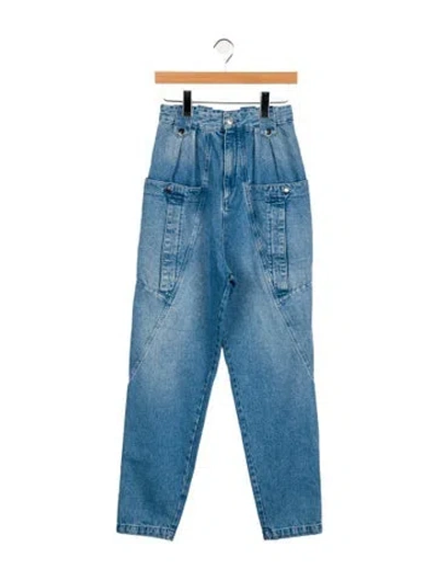 Pre-owned Isabel Marant High-rise Straight Leg Jeans In Blue