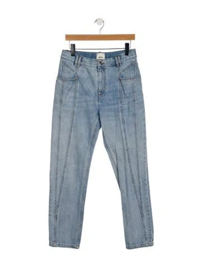 Pre-owned Isabel Marant High-rise Straight Leg Jeans In Blue