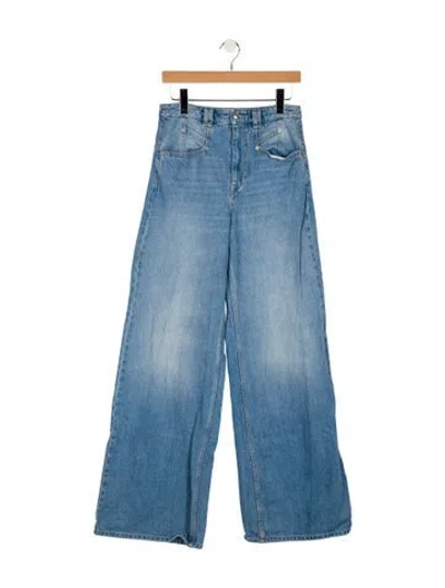 Pre-owned Isabel Marant High-rise Straight Leg Jeans In Blue