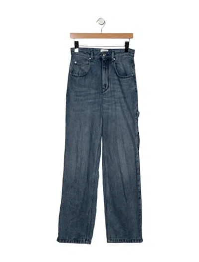 Pre-owned Isabel Marant High-rise Straight Leg Jeans In Blue