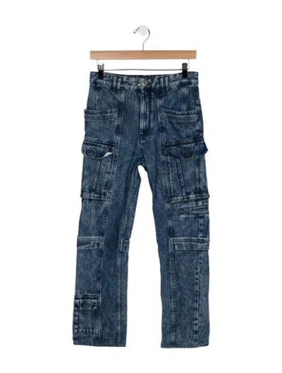 Pre-owned Isabel Marant High-rise Straight Leg Jeans In Blue