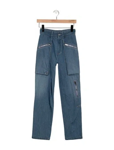 Pre-owned Isabel Marant High-rise Straight Leg Jeans In Blue