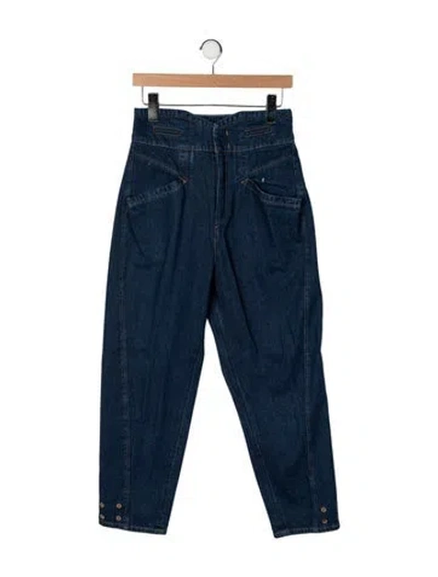 Pre-owned Isabel Marant High-rise Straight Leg Jeans In Blue