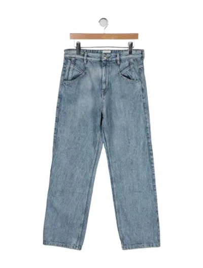 Pre-owned Isabel Marant High-rise Straight Leg Jeans In Blue