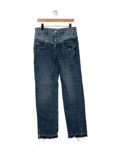 Pre-owned Isabel Marant High-rise Straight Leg Jeans In Blue