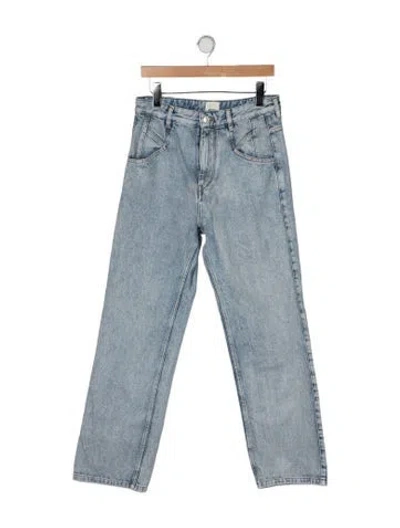 Pre-owned Isabel Marant High-rise Straight Leg Jeans In Blue