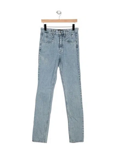 Pre-owned Isabel Marant High-rise Straight Leg Jeans In Blue