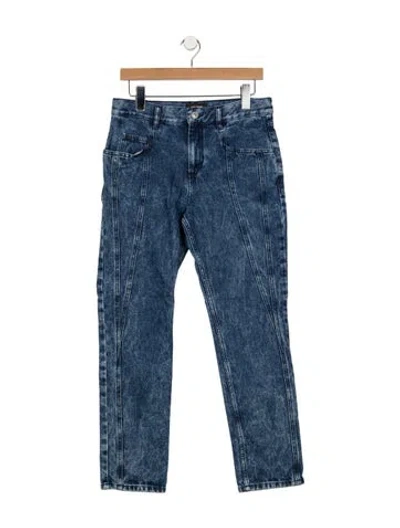 Pre-owned Isabel Marant High-rise Straight Leg Jeans In Blue
