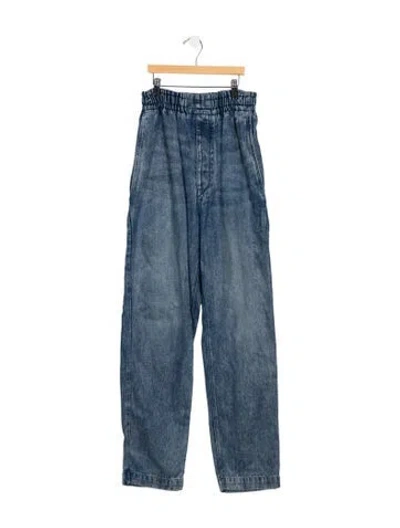 Pre-owned Isabel Marant High-rise Straight Leg Jeans In Blue