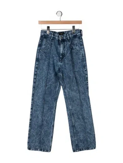 Pre-owned Isabel Marant High-rise Straight Leg Jeans In Blue