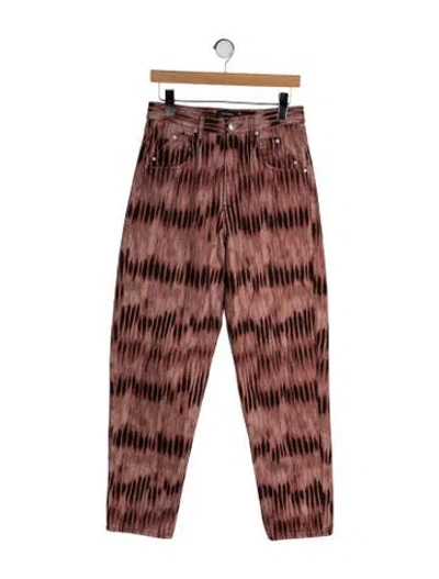 Pre-owned Isabel Marant High-rise Straight Leg Jeans In Brown