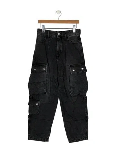 Pre-owned Isabel Marant High-rise Straight Leg Jeans In Gray