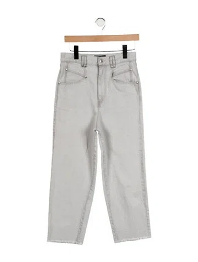 Pre-owned Isabel Marant High-rise Straight Leg Jeans In Gray