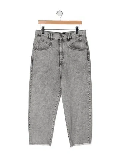 Pre-owned Isabel Marant High-rise Straight Leg Jeans In Gray