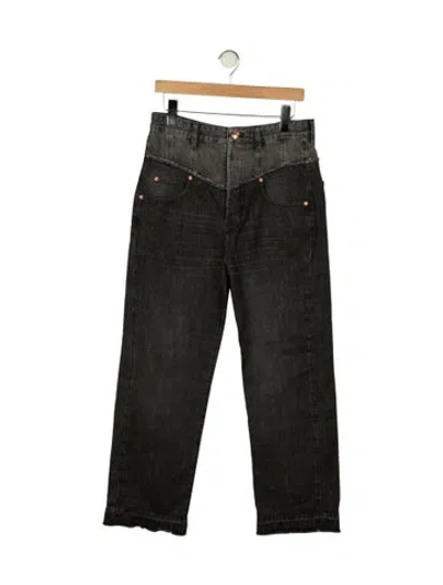 Pre-owned Isabel Marant High-rise Straight Leg Jeans In Gray