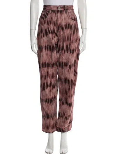Pre-owned Isabel Marant High-rise Straight Leg Jeans In Multi