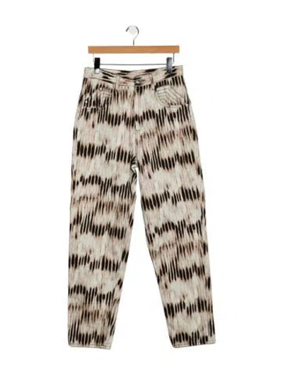 Pre-owned Isabel Marant High-rise Straight Leg Jeans In Multi