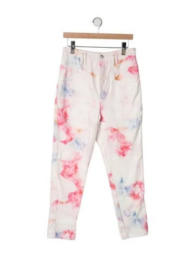 Pre-owned Isabel Marant High-rise Straight Leg Jeans In Multicolor