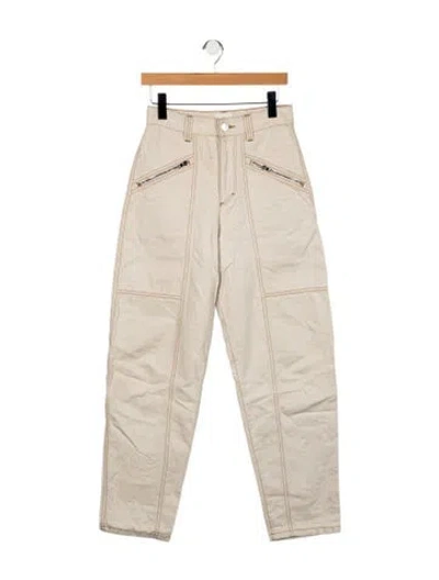 Pre-owned Isabel Marant High-rise Straight Leg Jeans In Neutral